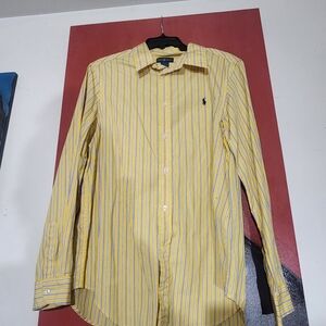Ralph Lauren Yellow and Blue Striped Shirt